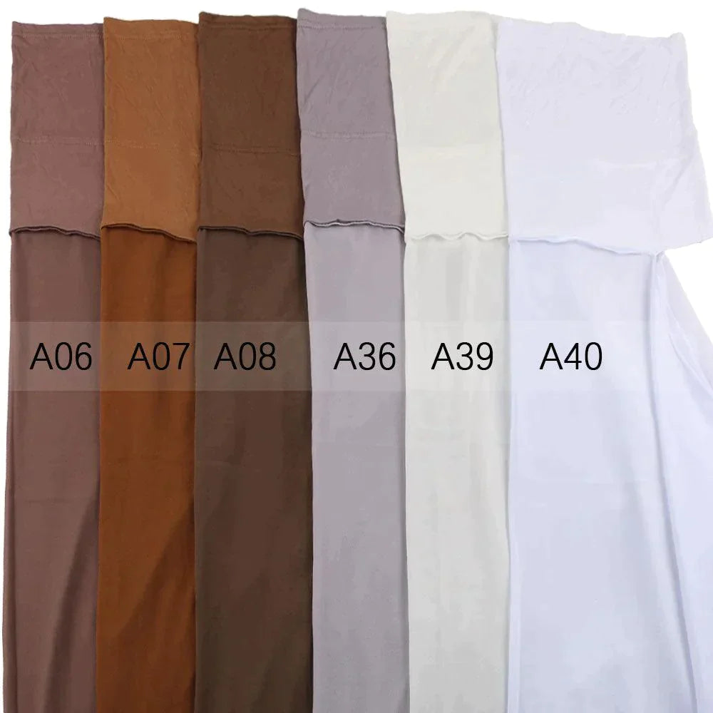 Muslim Women Pinless Hijab Chiffon With Inner Caps - Jazmie Jamaludin