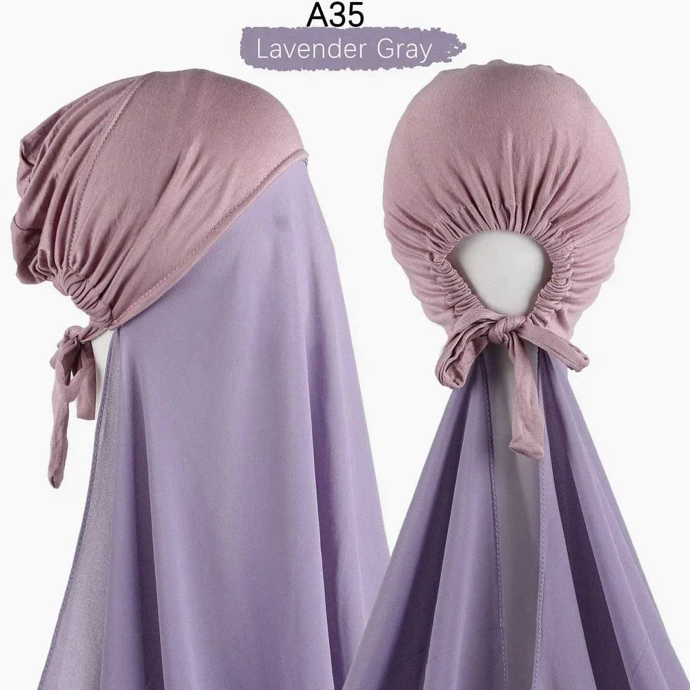 Pin Free Instant Chiffon Hijab Scarf - Jazmie Jamaludin