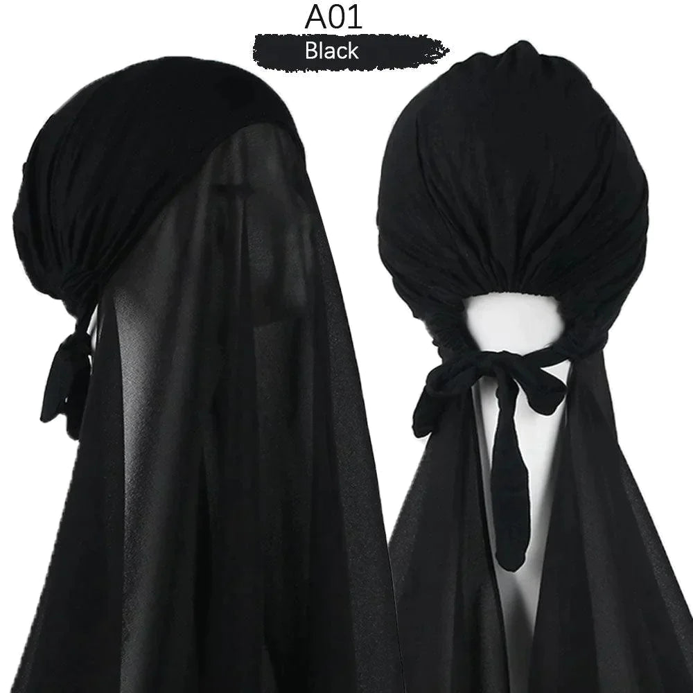 Pin Free Instant Chiffon Hijab Scarf - Jazmie Jamaludin