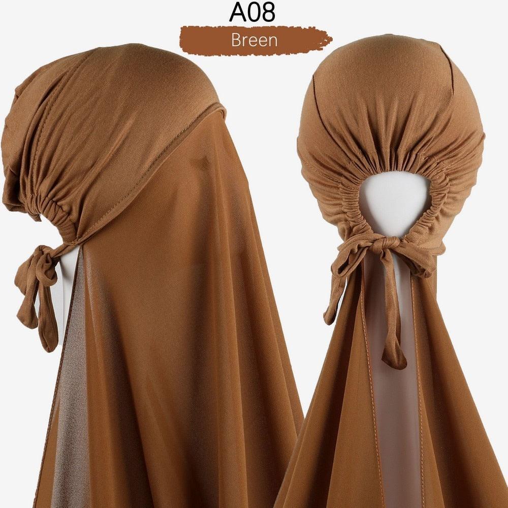 Pin Free Instant Chiffon Hijab Scarf - Jazmie Jamaludin