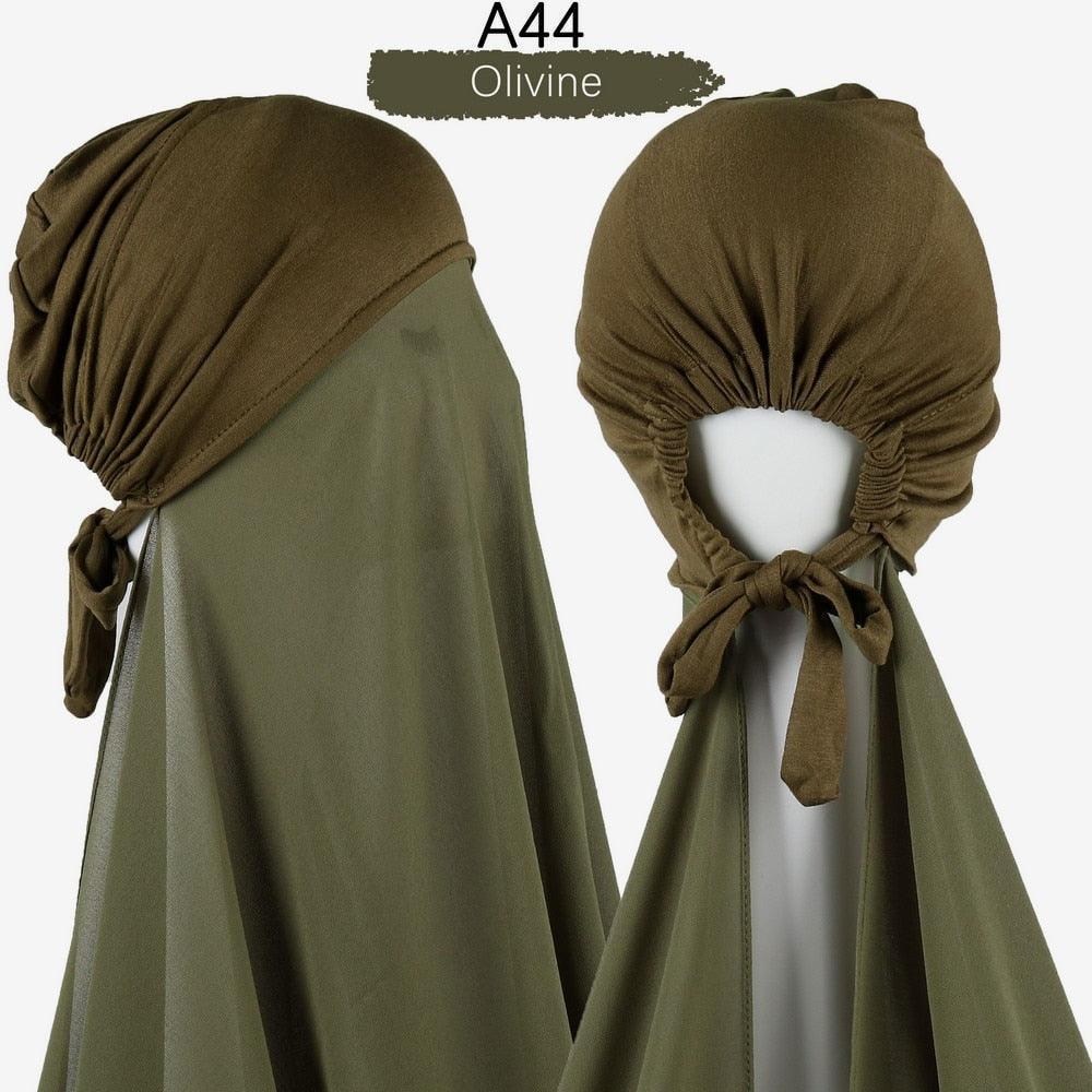 Pin Free Instant Chiffon Hijab Scarf - Jazmie Jamaludin