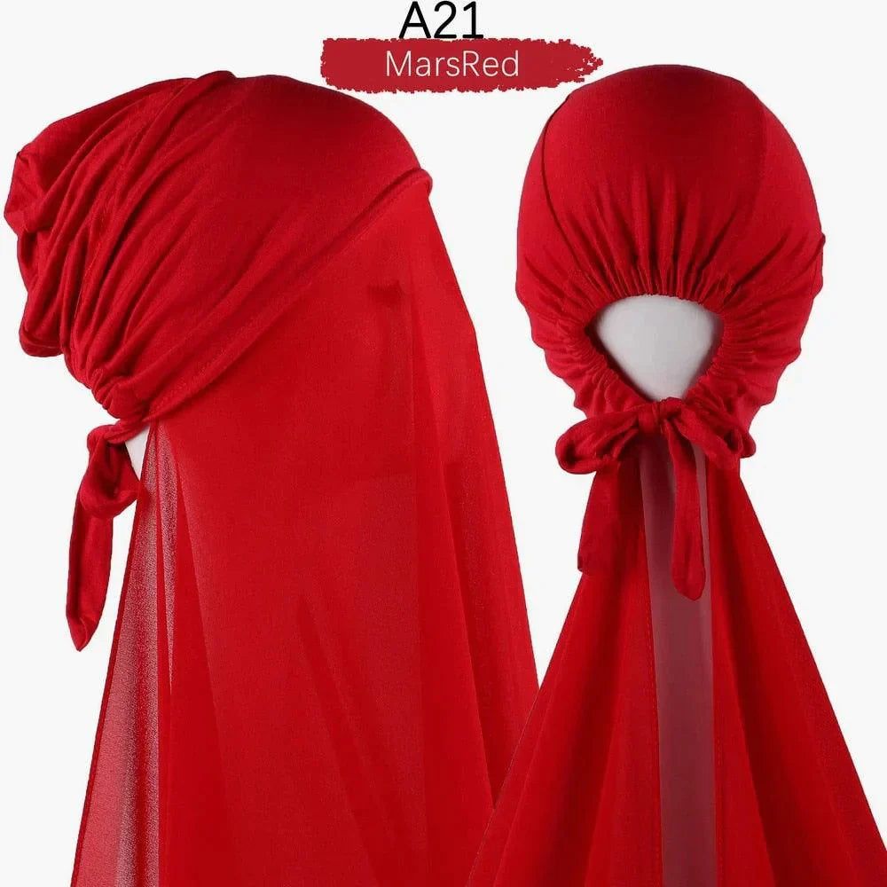 Pin Free Instant Chiffon Hijab Scarf - Jazmie Jamaludin