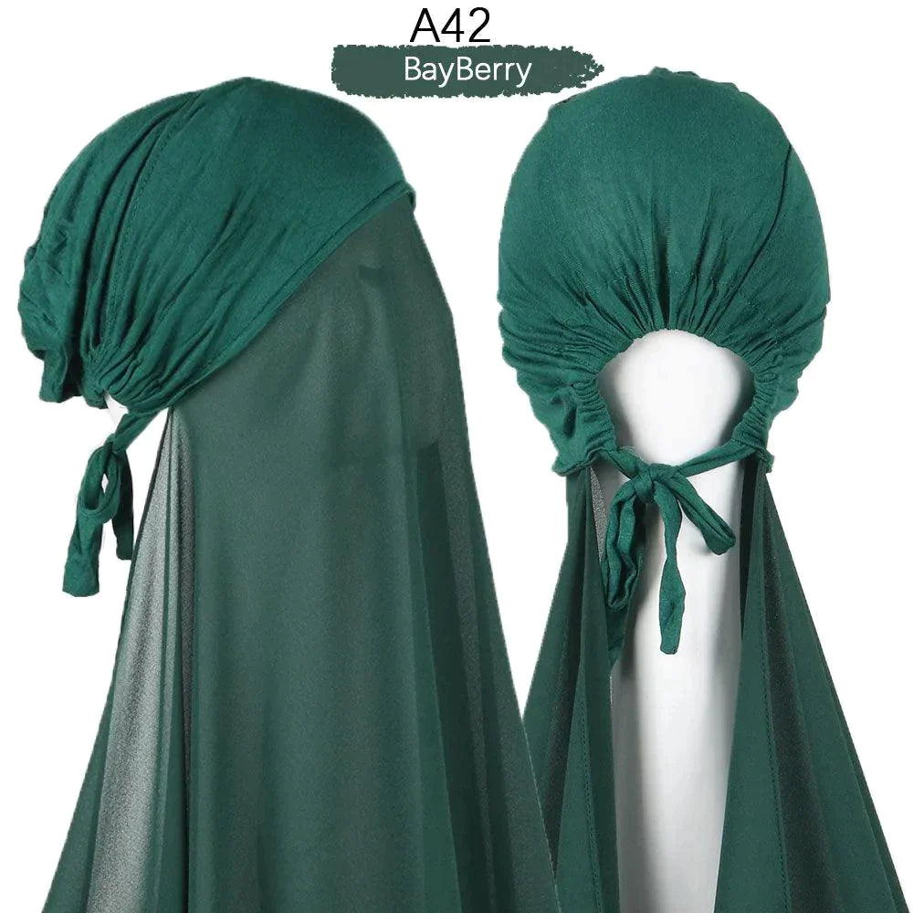 Pin Free Instant Chiffon Hijab Scarf - Jazmie Jamaludin
