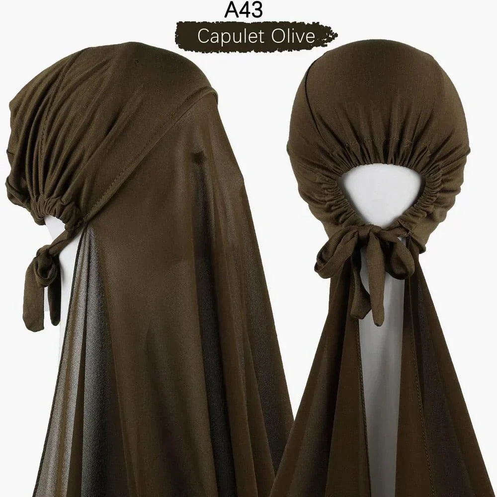 Pin Free Instant Chiffon Hijab Scarf - Jazmie Jamaludin