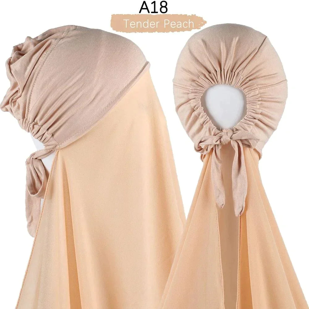 Pin Free Instant Chiffon Hijab Scarf - Jazmie Jamaludin