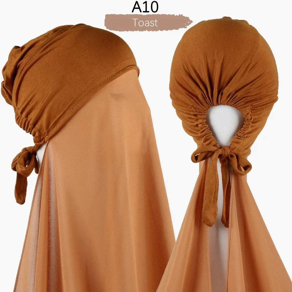 Pin Free Instant Chiffon Hijab Scarf - Jazmie Jamaludin