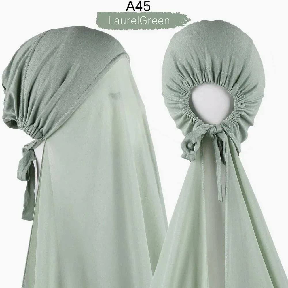 Pin Free Instant Chiffon Hijab Scarf - Jazmie Jamaludin