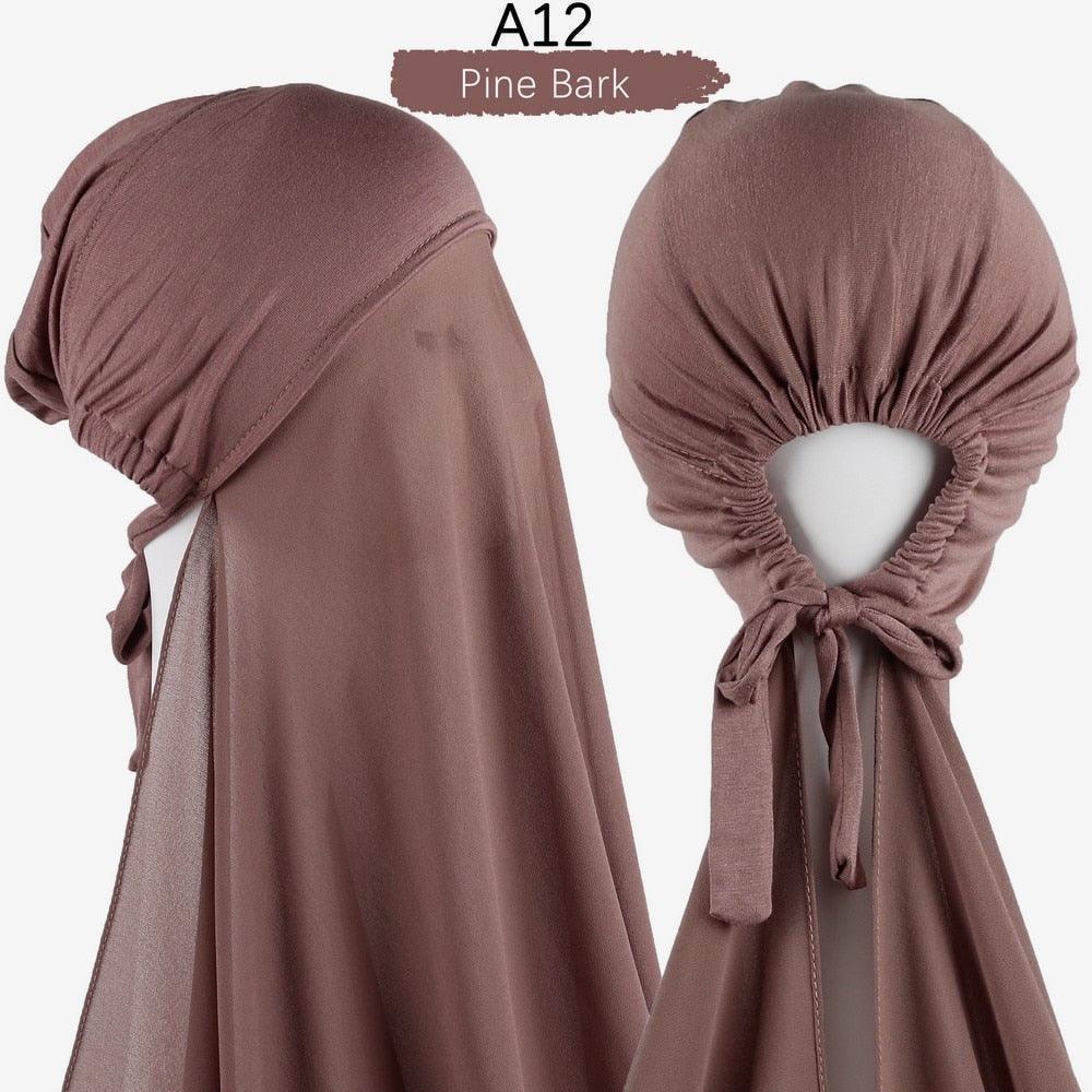 Pin Free Instant Chiffon Hijab Scarf - Jazmie Jamaludin