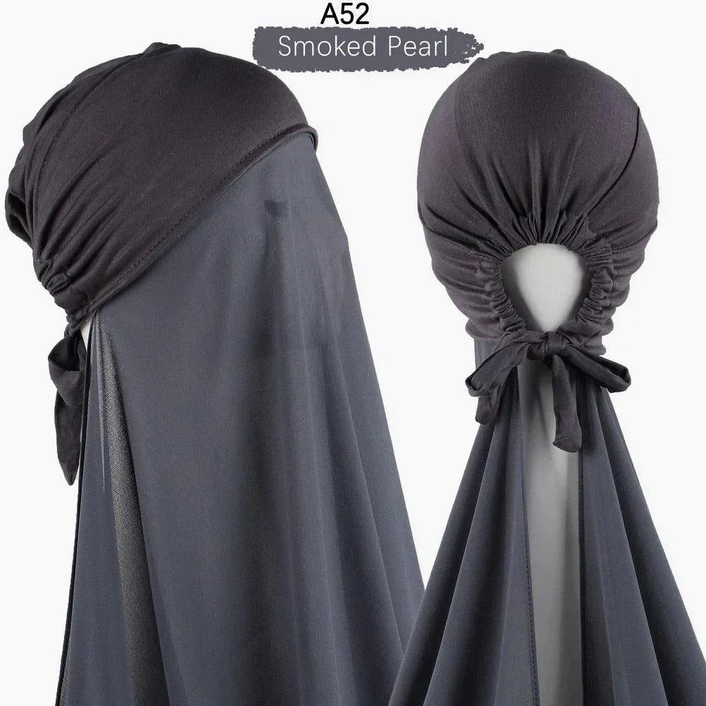Pin Free Instant Chiffon Hijab Scarf - Jazmie Jamaludin