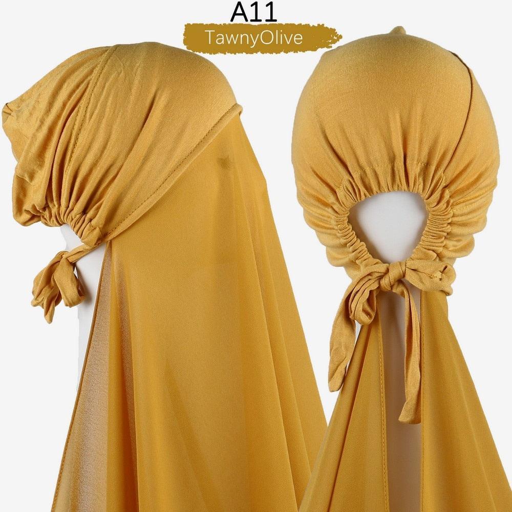 Pin Free Instant Chiffon Hijab Scarf - Jazmie Jamaludin