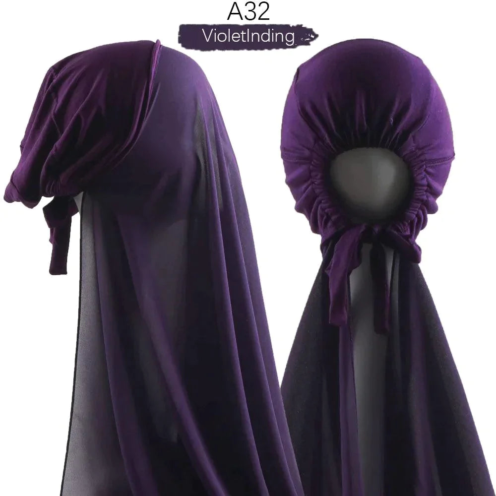 Pin Free Instant Chiffon Hijab Scarf - Jazmie Jamaludin