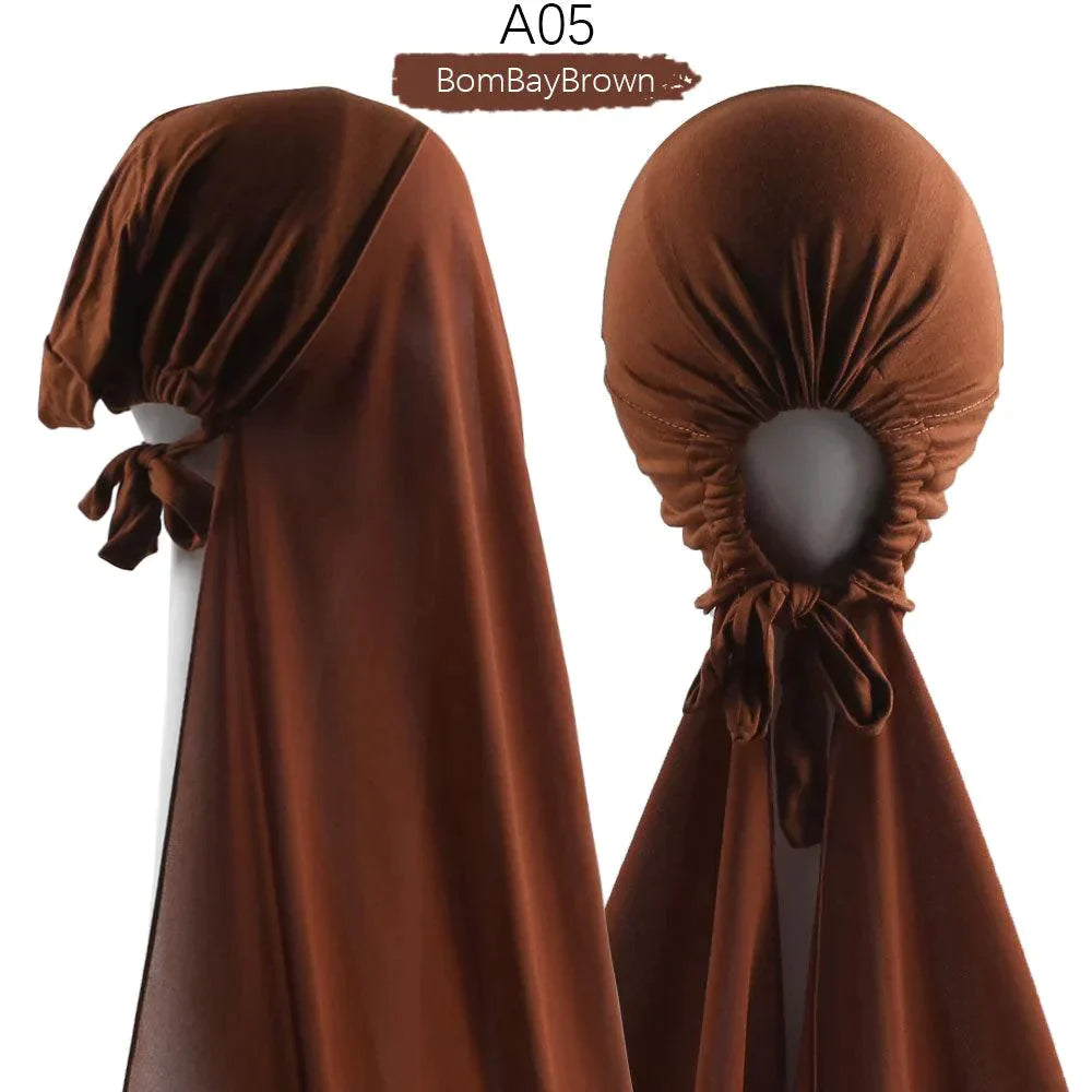 Pin Free Instant Chiffon Hijab Scarf - Jazmie Jamaludin