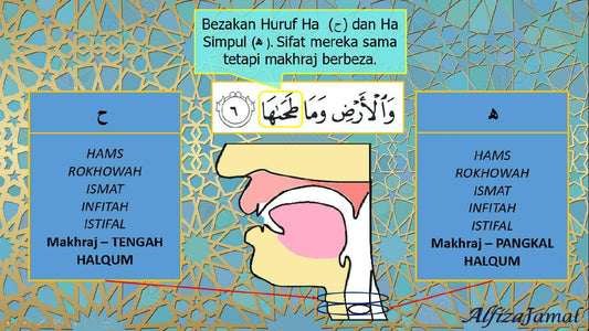 Beza Huruf Ha (ح) & Ha (ه) Simpul - Jazmie Jamaludin