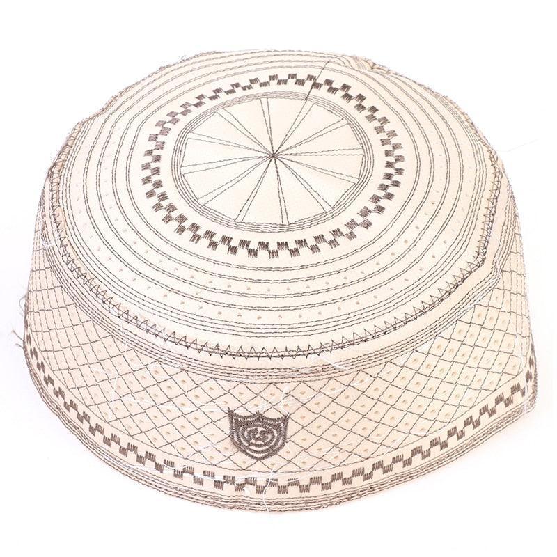 Cotton Embroidery Men Prayer Hat - Jazmie Jamaludin