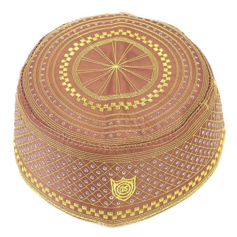 Cotton Embroidery Men Prayer Hat - Jazmie Jamaludin