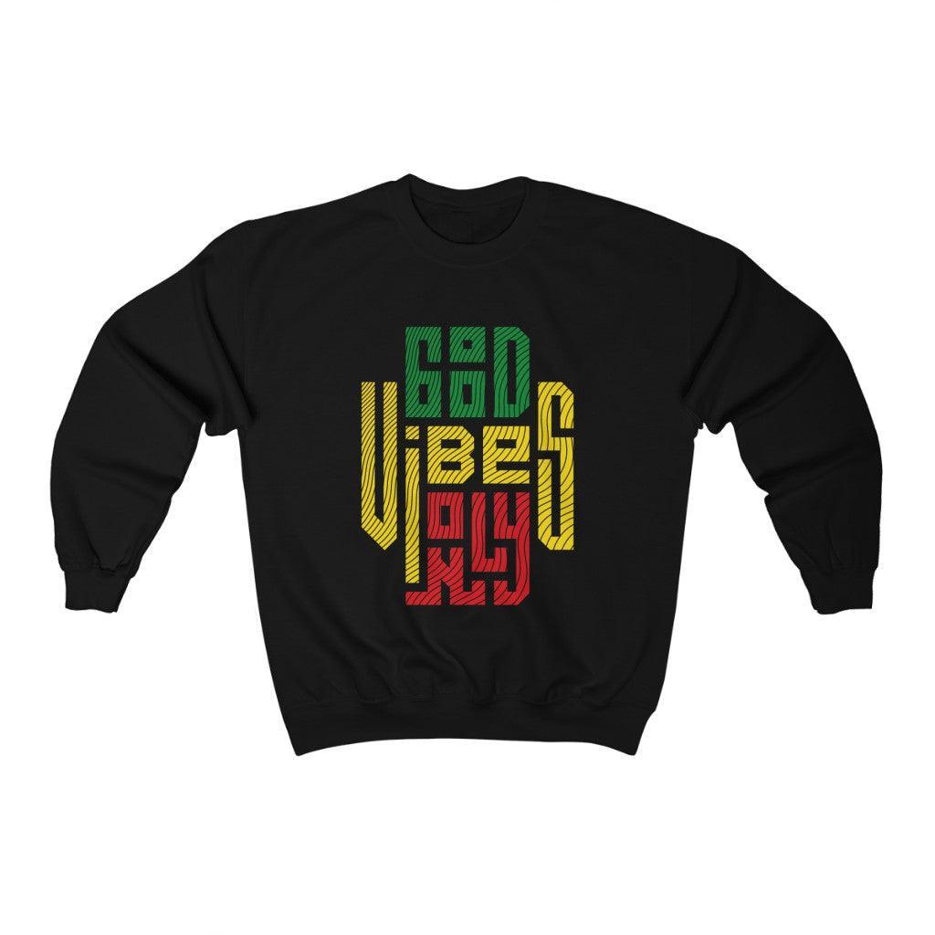 Crewneck Sweatshirt - Good Vibes Only - Jazmie Jamaludin