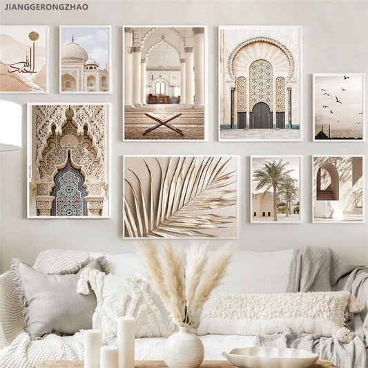 Modern Moroccan Scenery Picture Canvas Art - Jazmie Jamaludin