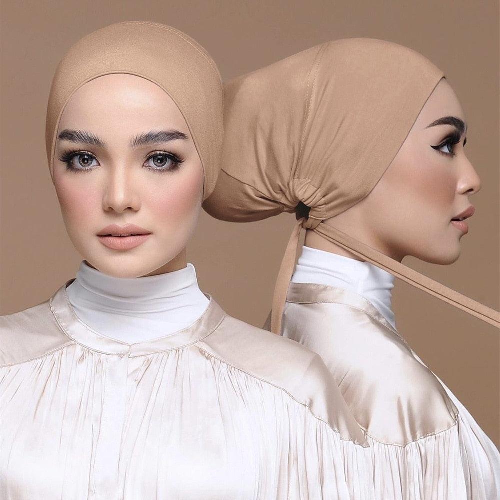 Muslim Women Elastic Tie Back Inner Hijab - Jazmie Jamaludin