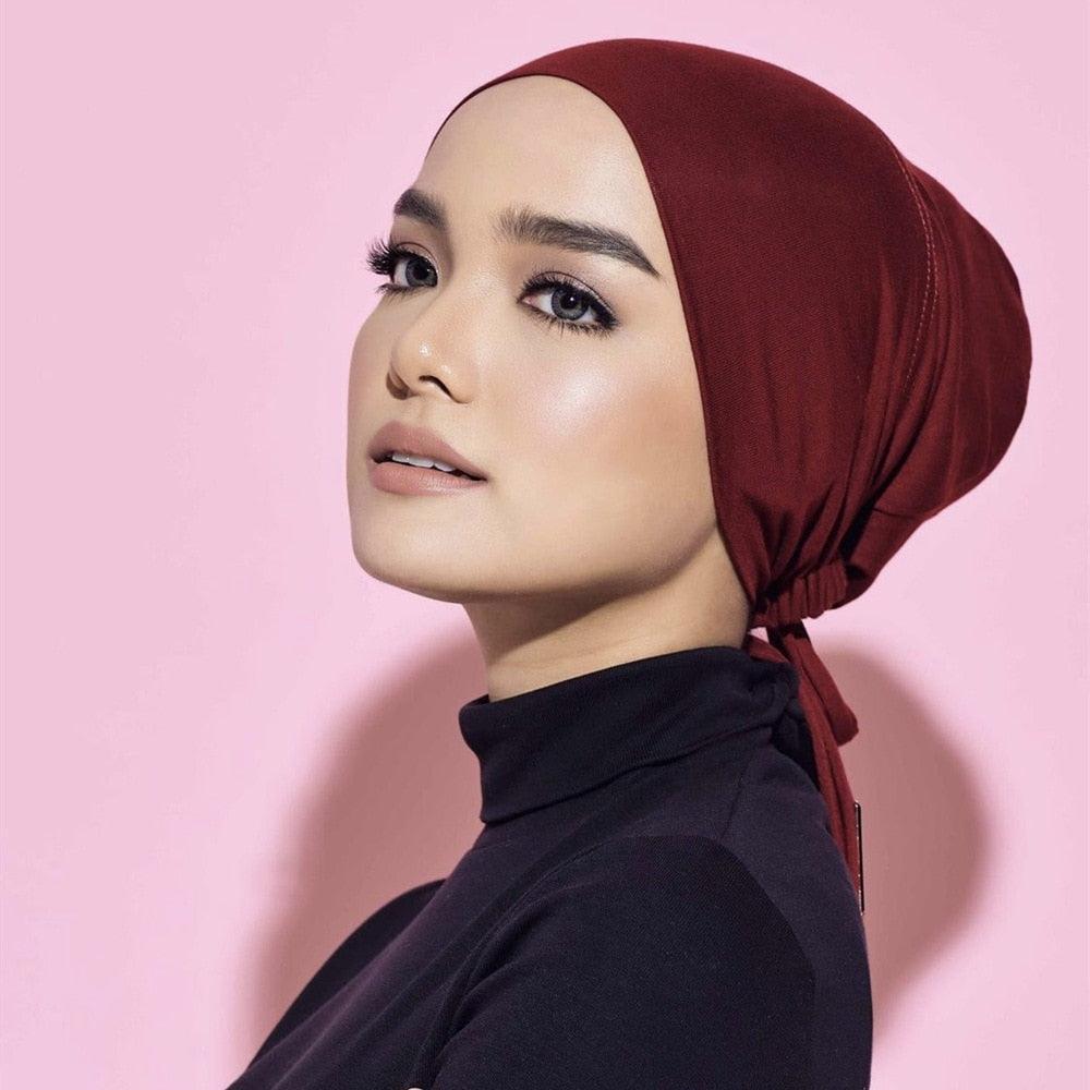 Muslim Women Elastic Tie Back Inner Hijab - Jazmie Jamaludin