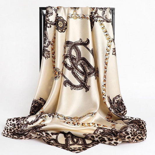 Square Silk Scarves Women Handkerchief - Jazmie Jamaludin