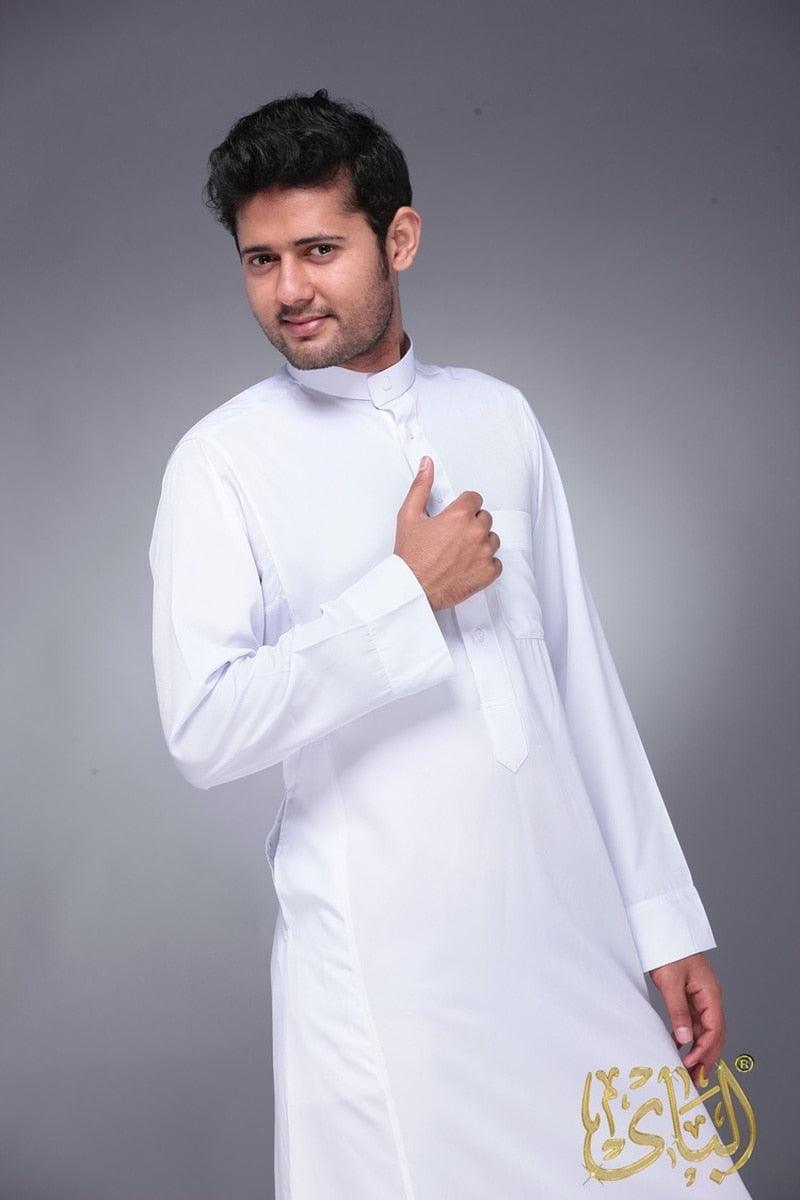 White Jubbah Muslim Dress - Jazmie Jamaludin