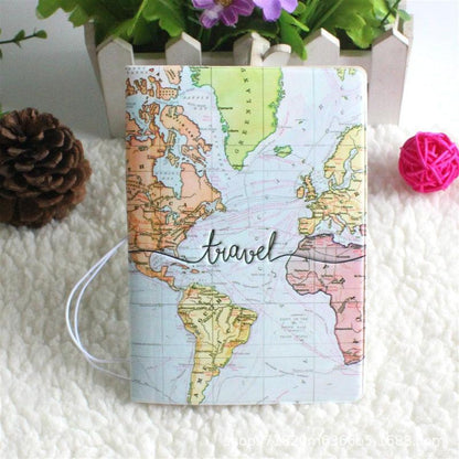 Creative New World Map Passport Cover Wallet - Jazmie Jamaludin