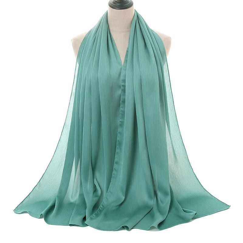 Crinkle Crepe Satin Chiffon Hijab Scarf - Jazmie Jamaludin