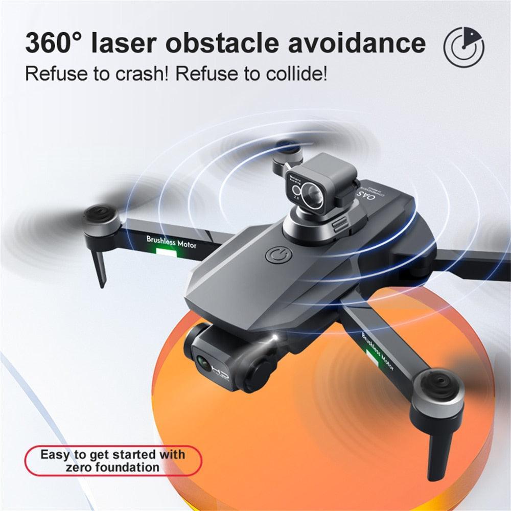 Drone 8K Professional Dual HD Obstacle Avoidance Altitude RC - Jazmie Jamaludin