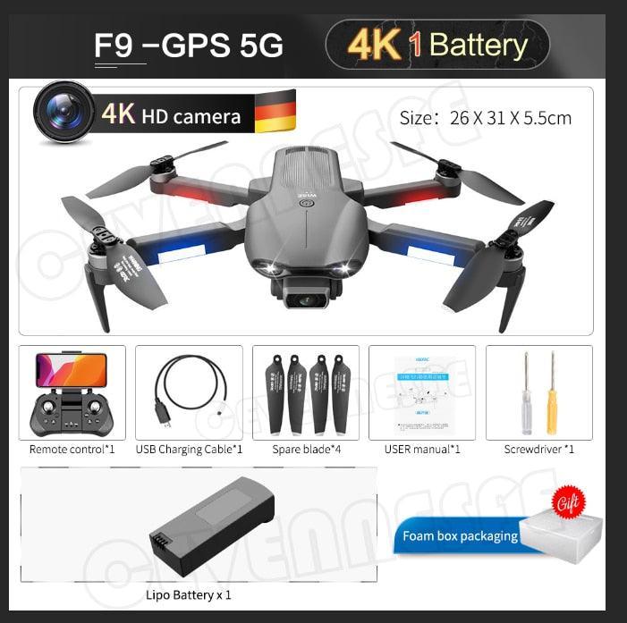 F9 GPS Drone 6K Dual HD Camera Professional R - Jazmie Jamaludin