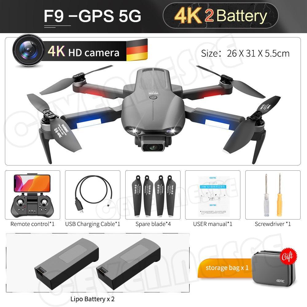 F9 GPS Drone 6K Dual HD Camera Professional R - Jazmie Jamaludin