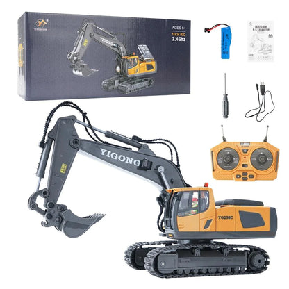 RC Excavator 2.4G Engineering Vehicle Crawler Truck Bulldozer - Jazmie Jamaludin