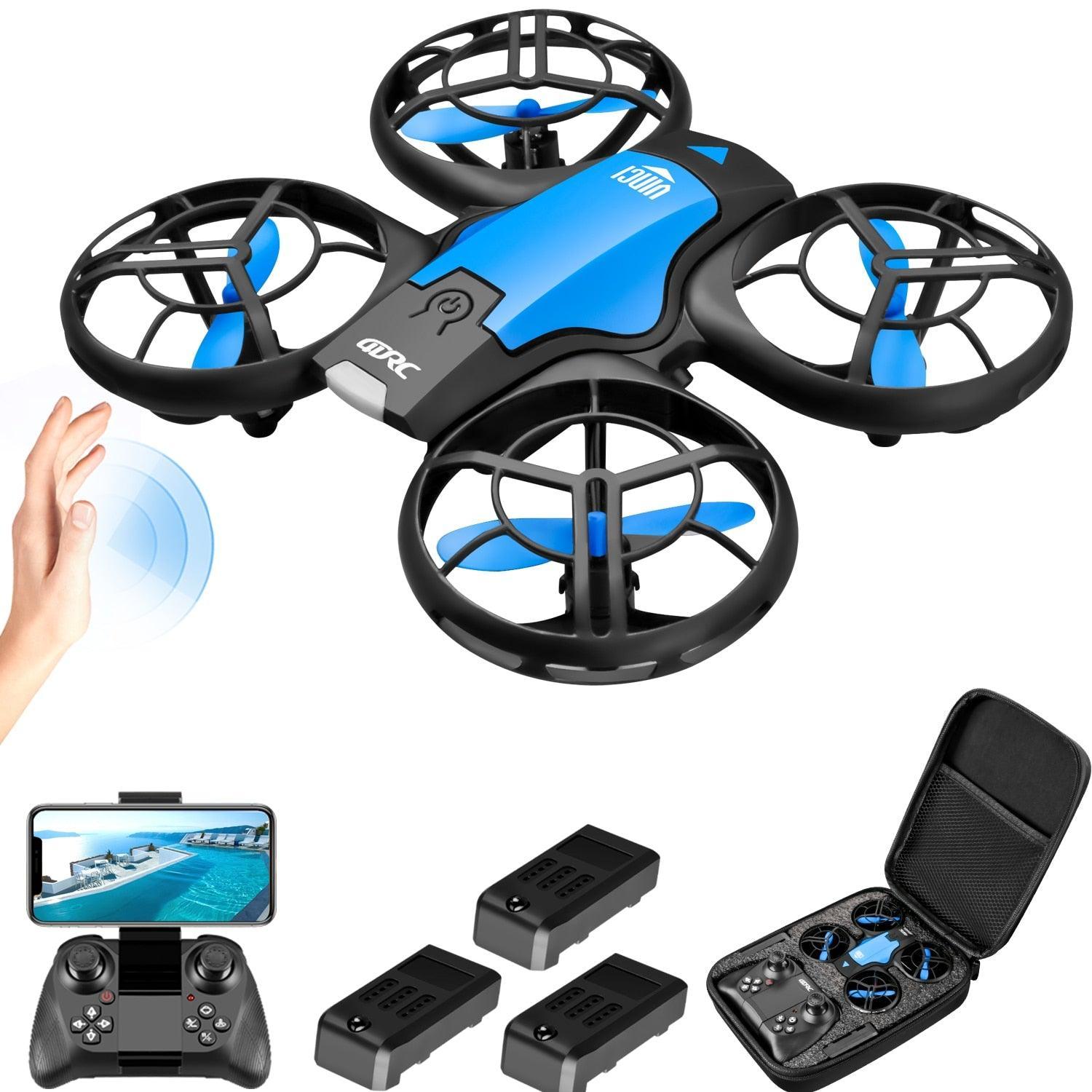 V8 Mini Drone 4K 1080P HD Camera WiFi Air Pressure Height Maintain Foldable Quadcopter - Jazmie Jamaludin