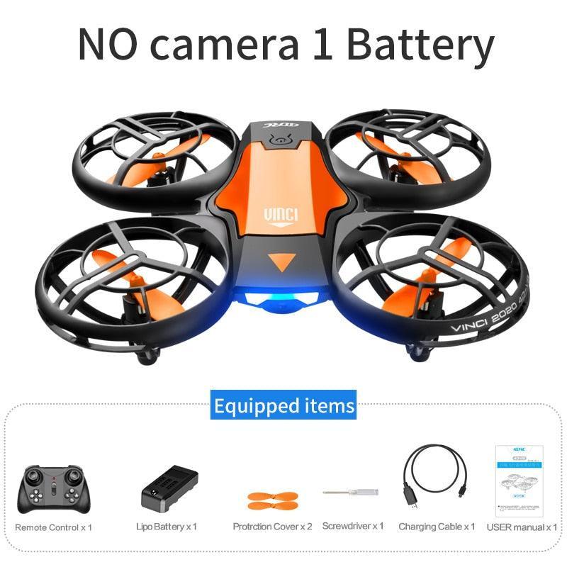 V8 Mini Drone 4K 1080P HD Camera WiFi Air Pressure Height Maintain Foldable Quadcopter - Jazmie Jamaludin