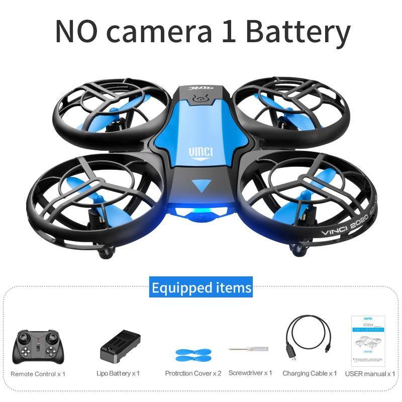 V8 Mini Drone 4K 1080P HD Camera WiFi Air Pressure Height Maintain Foldable Quadcopter - Jazmie Jamaludin