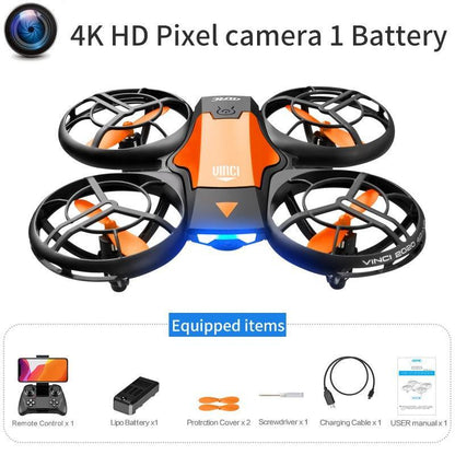 V8 Mini Drone 4K 1080P HD Camera WiFi Air Pressure Height Maintain Foldable Quadcopter - Jazmie Jamaludin