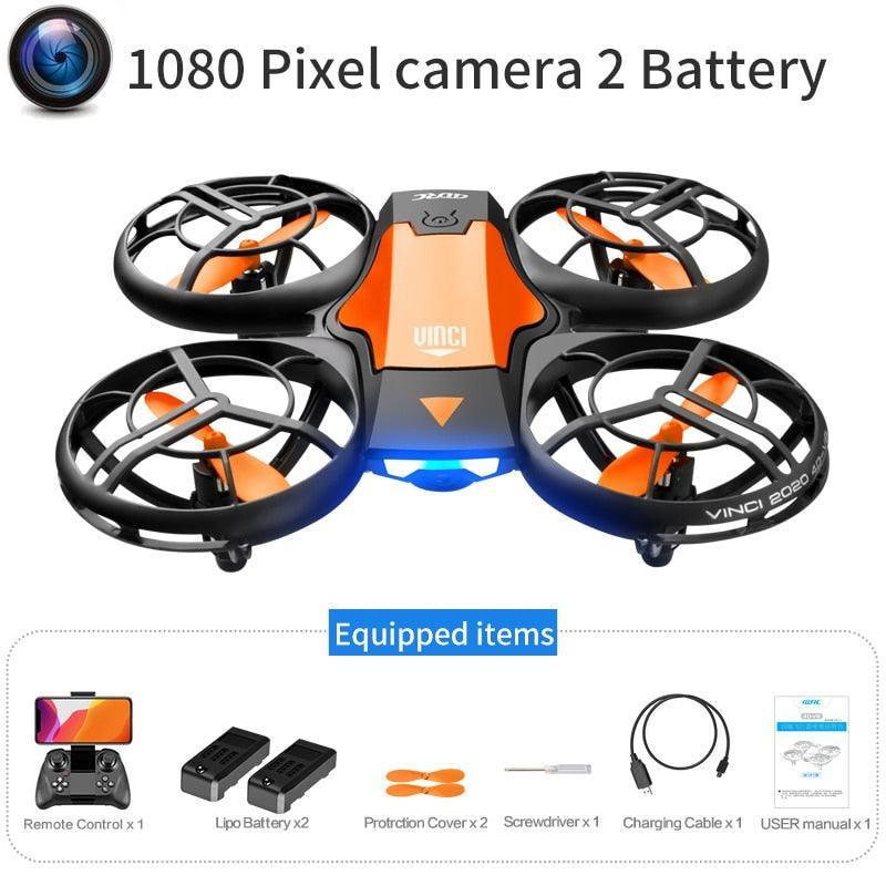 V8 Mini Drone 4K 1080P HD Camera WiFi Air Pressure Height Maintain Foldable Quadcopter - Jazmie Jamaludin